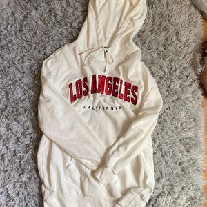 SHEIN Los Angeles Hooded Sweatshirt